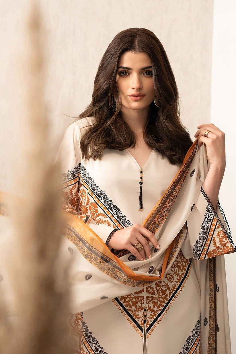 Feroza Front Cut Long 3-Piece Suit
