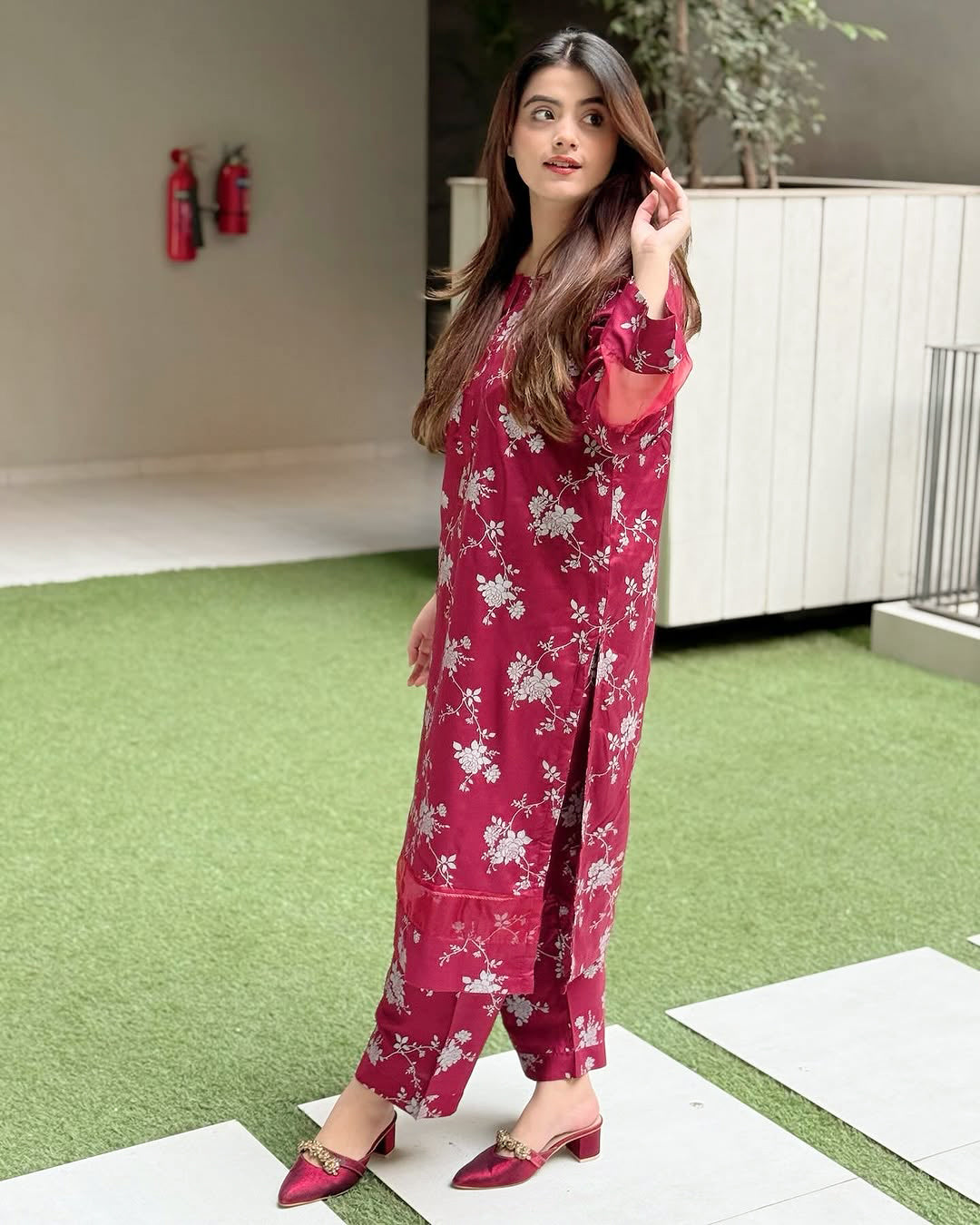 BLOSSOM - Printed Long Length Suit