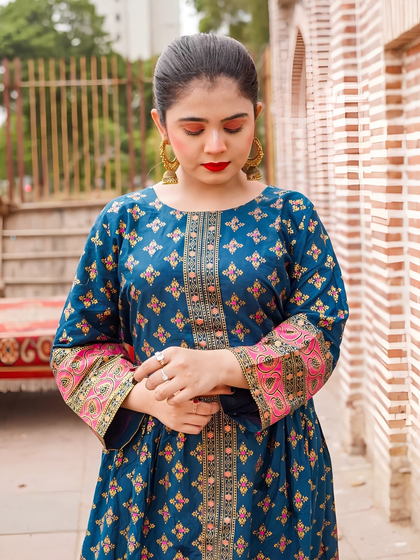 Printed Cotton Lawn Maxi – 2 Piece Summer Set