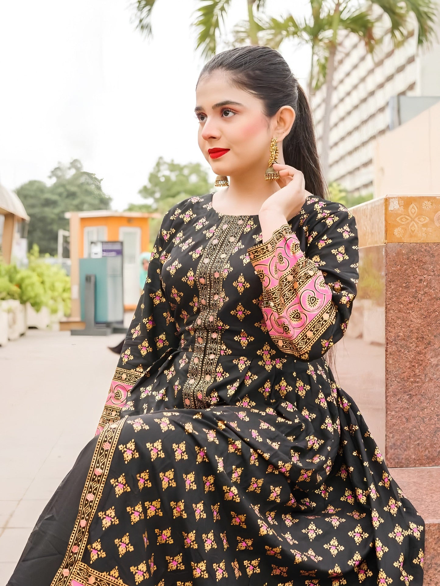 Printed Cotton Lawn Maxi – 2 Piece Summer Set
