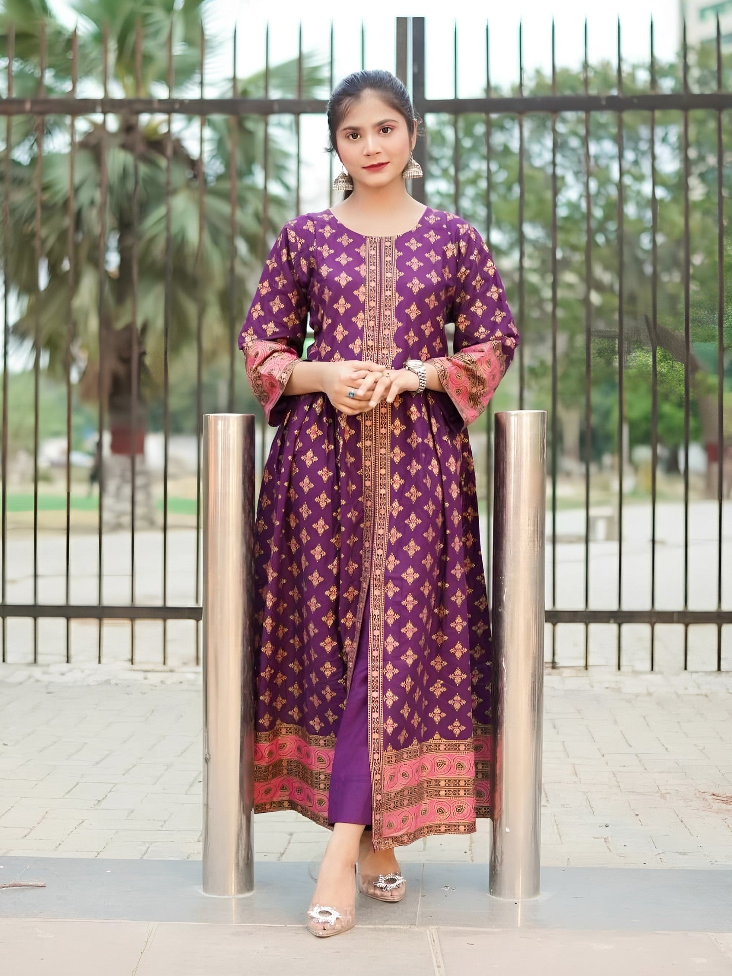 Printed Cotton Lawn Maxi – 2 Piece Summer Set