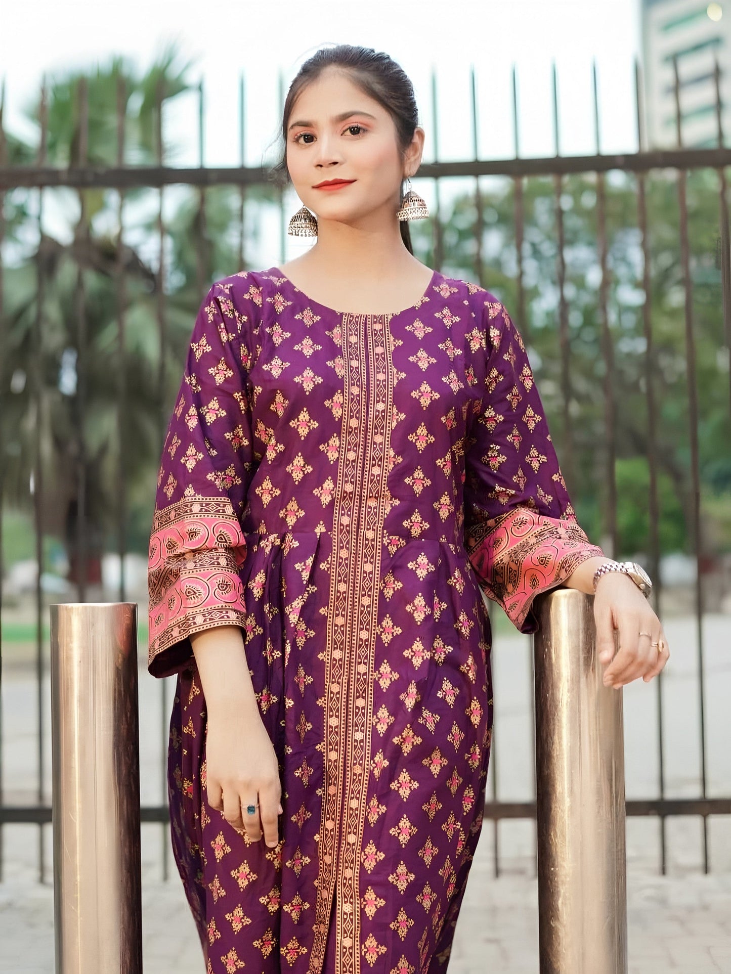 Printed Cotton Lawn Maxi – 2 Piece Summer Set