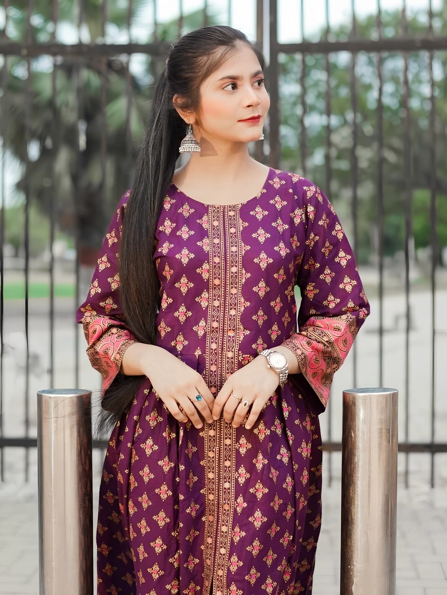 Printed Cotton Lawn Maxi – 2 Piece Summer Set