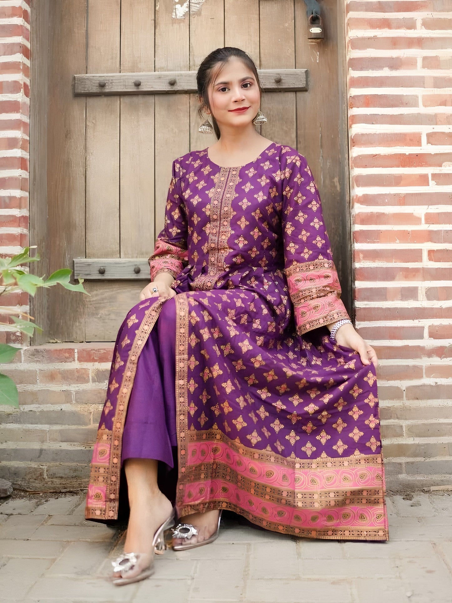 Printed Cotton Lawn Maxi – 2 Piece Summer Set