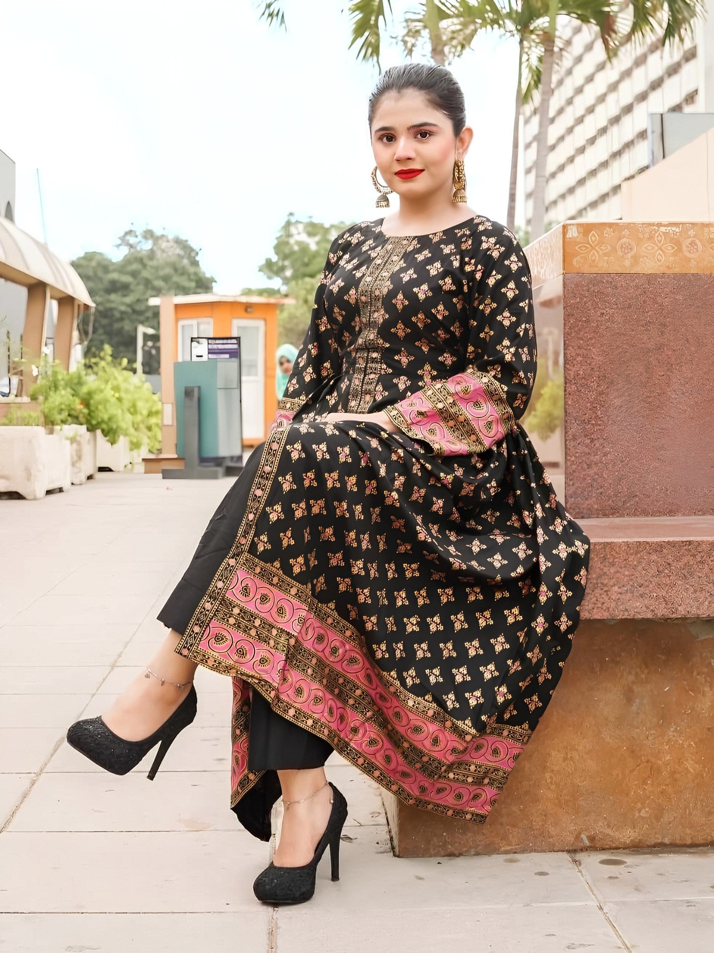 Printed Cotton Lawn Maxi – 2 Piece Summer Set
