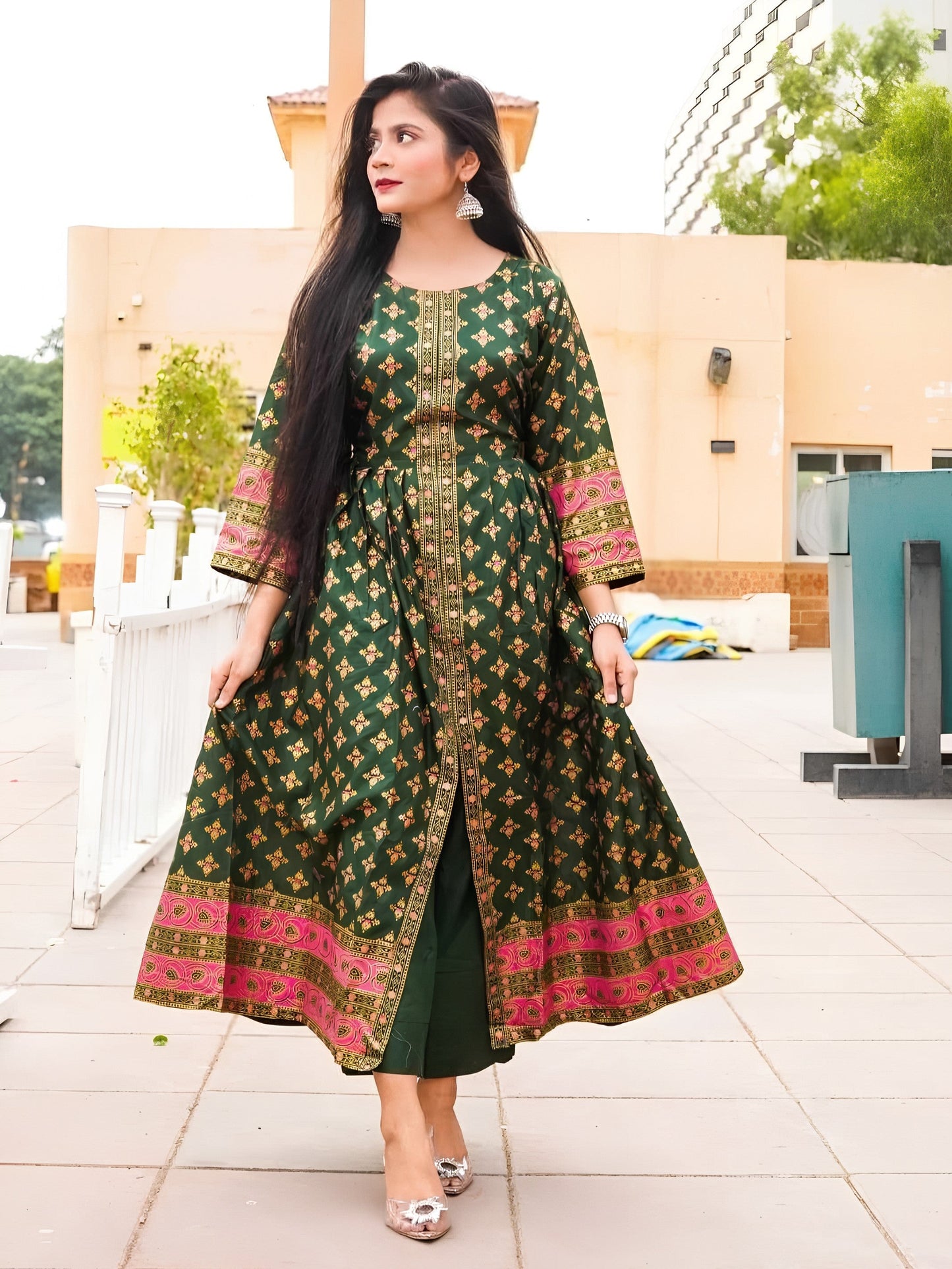 Printed Cotton Lawn Maxi – 2 Piece Summer Set