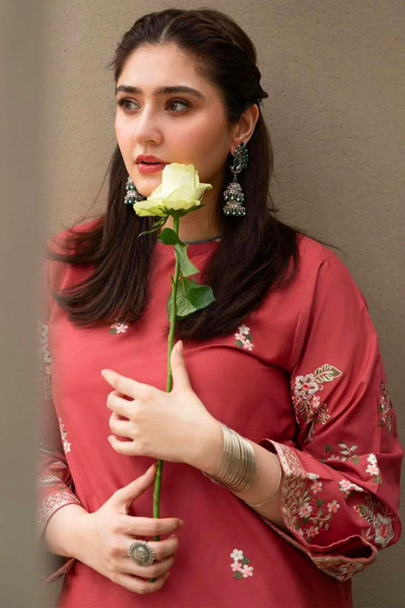 Meherbano – Embroidered Lawn 2-Piece Set (Stitched)