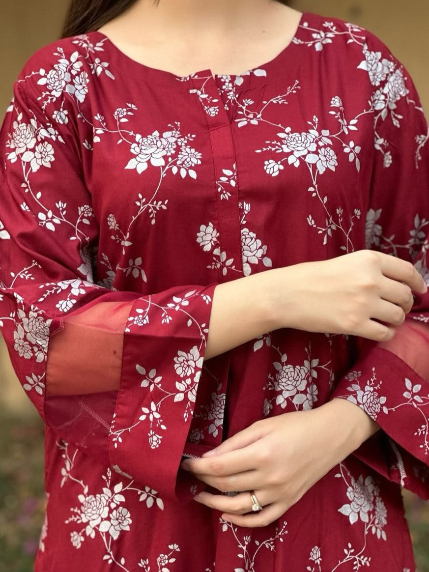 BLOSSOM - Printed Long Length Suit