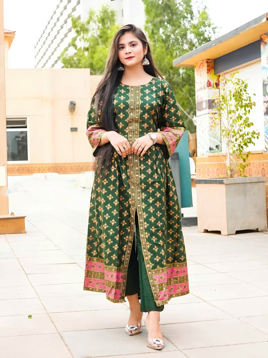 Printed Cotton Lawn Maxi – 2 Piece Summer Set